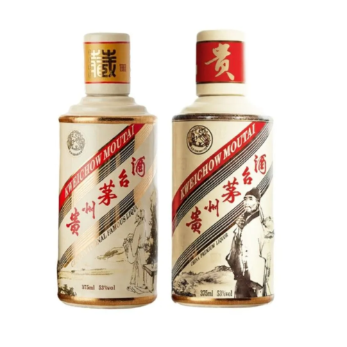 53度茅台國酒典藏李白紀念版 + 杜甫紀念版套裝